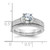 Brilliant Embers Sterling Silver Rhodium-plated 135 Stone Micro Pav CZ 2-piece Wedding Set QMP1366-8