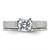 Brilliant Embers Sterling Silver Rhodium-plated 135 Stone Micro Pav CZ 2-piece Wedding Set QMP1366-8
