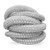 Sterling Shimmer Sterling Silver Rhodium-plated 536 Stone Pav CZ Ring QR5969-8
