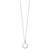 Sterling Silver Rhodium-plated with CZ Infinity w/ 2 IN EXT Necklace QG3477-16