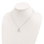 Sterling Silver Rhodium-plated with CZ Infinity w/ 2 IN EXT Necklace QG3477-16