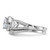 Brilliant Embers Sterling Silver Rhodium-plated 93 Stone Micro Pav CZ 2-piece Wedding Set QMP1364-7