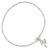Sterling Silver Palm Tree Anklet QG447-9