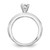 14K White Gold Lab Grown Diamond VS/SI FGH Complete Engagement Ring RM2663E-050-8CWLG