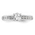 14K White Gold Lab Grown Diamond VS/SI FGH Complete Engagement Ring RM2663E-050-8CWLG