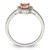 Sterling Silver Rose-tone Peach CZ Halo Ring QR7131-6
