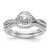 14K White Gold Lab Grown VS/SI FGH Dia Complete Halo Engagement Ring RM2174E-050-CWLG