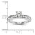 14K White Gold Lab Grown Diamond VS/SI FGH Complete Engagement Ring RM2663E-050-7CWLG
