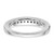 14K White Gold Lab Grown Diamond VS/SI FGH Wedding Band RM2663B-053-7WLG