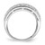 Sterling Silver Rhodium Plated Fancy Diamond Band QR4961-7