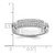 Brilliant Embers Sterling Silver Rhodium-plated 40 Stone Micro Pav CZ Ring QMP253-7