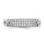 Brilliant Embers Sterling Silver Rhodium-plated 40 Stone Micro Pav CZ Ring QMP253-7