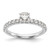 14K White Gold Lab Grown Diamond VS/SI FGH Peg Semi-mount Eng Ring RM2927E-049-7WLG