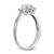 14K White Gold Lab Grown Diamond VS/SI FGH 3-Stone Comp Eng Ring RM2952E-025-CWLG