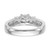 14K White Gold Lab Grown Diamond VS/SI FGH 3-Stone Comp Eng Ring RM2980E-038-7CWLG