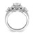 Brilliant Embers Sterling Silver Rhodium-plated 93 Stone Micro Pav CZ 2-piece Wedding Set QMP1364-8