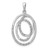 Sterling Silver Rhodium Plated Diamond Pendant QP3506