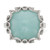 Sterling Silver Rhod-plated Created Amazonite Polished/Textured Ring QR6755-7