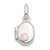 Sterling Silver Polished Pink Enamel Clover Oval Locket Children's Pendant QP4078