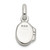 Sterling Silver Polished Pink Enamel Clover Oval Locket Children's Pendant QP4078
