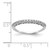 14k White Gold Polished Diamond Band RM5626-025-WA