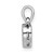 Sterling Silver Rhodium-plated CZ Polished Heart Pendant QP4952