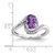 14k White Gold Oval Amethyst and Diamond Bypass Ring RM5948-AM-010-WA