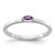 14k White Gold Bezel-set Marquise Amethyst Ring RM4327-AM-W