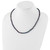 Sterling Silver Rhod-plated 4-5mm Black FWC Pearl Necklace QH5152-24