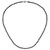 Sterling Silver Rhod-plated 4-5mm Black FWC Pearl Necklace QH5152-24