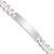 Sterling Silver Curb Link ID Bracelet QID200-7.5