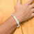 Sterling Silver Curb Link ID Bracelet QID200-7.5