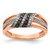 14k Rose Gold White and Champagne Diamond Ring RM5700-CH-033-RA