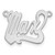 10k White Gold Polished Heart Name Plate 10XNA139W