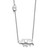 White Ice Sterling Silver Rhodium-plated 18 Inch Diamond Elephant Necklace QW487-18