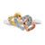 14k Tri-color Diamond Triple Heart Ring RM5725-007-WYRA