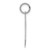Sterling Silver/Rhodium-plated Polished Number 0 Charm QPL00