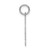 Sterling Silver/Rhodium-plated Satin Number 72 Charm QPS72