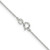 Sterling Silver .95mm Diamond-cut Forzantina Cable Chain QPE81-18