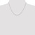 Sterling Silver .95mm Diamond-cut Forzantina Cable Chain QPE81-18