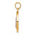 10k Two-tone with White Rhodium Our Lady of Guadalupe Pendant 10C1046