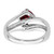 14k White Gold Created Ruby and Diamond Ring RM7116-RU-004-WA