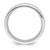 Sterling Silver Rhodium-plated 6mm Polished Fancy Band Size 6 QWB116RH-6