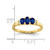 10k Polished Triple Sapphire and Diamond 3-stone Ring RM5764-SA-003-1YA