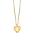 1/20 Gold Filled 20mm Polished/Satin Diamond Star Heart Locket Necklace QLS275-18