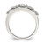 Sterling Silver Rhodium-plated CZ 5-Stone Ring QR1301-6