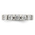 Sterling Silver Rhodium-plated CZ 5-Stone Ring QR1301-6