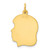 Sterling Silver GP Engraveable Girl Polished Disc Charm QM359G/27