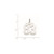 Sterling Silver/Rhodium-plated Satin Number 83 Charm QPM83