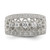 Sterling Silver Rhodium-plated Polished CZ Vintage Ring QR1372-7